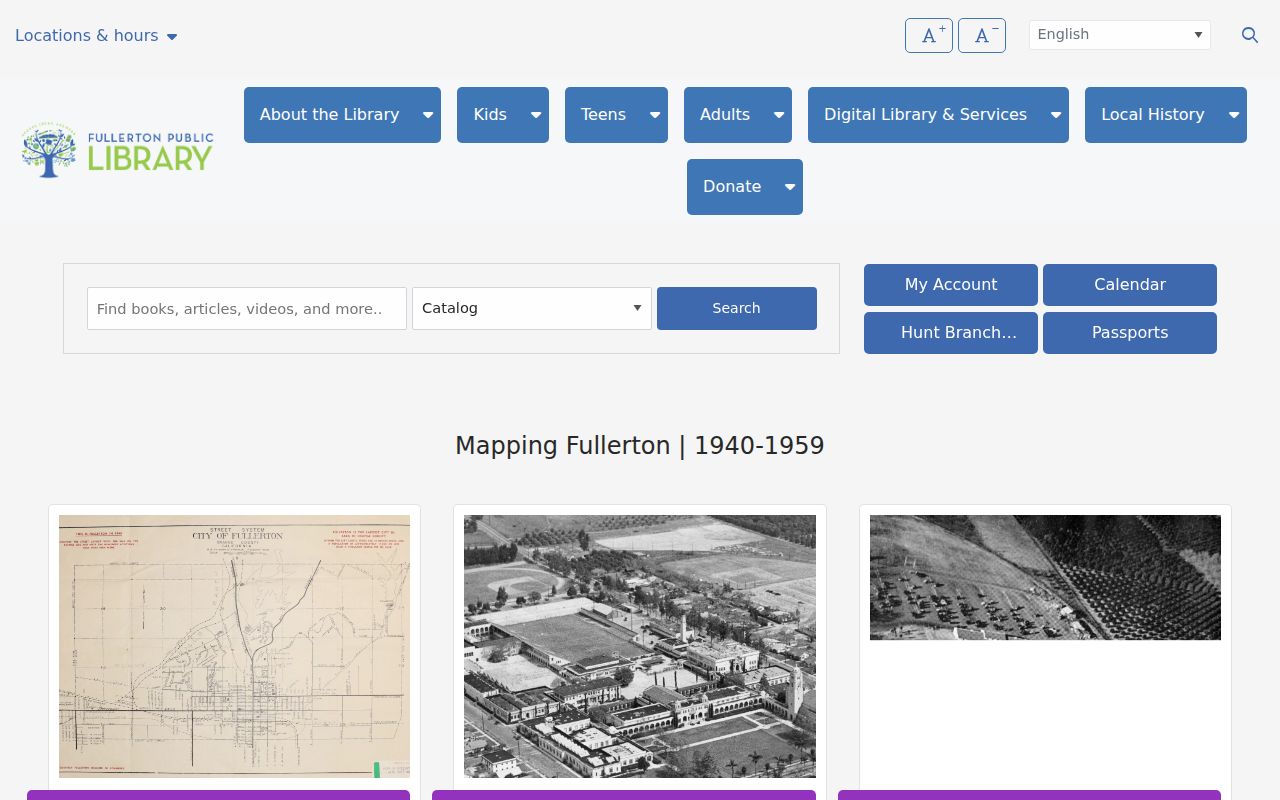 Fullerton city directory historic maps and Sanborn context